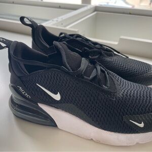 Nike Black and White Sneakers with Air Max Cushioning Kids size 3